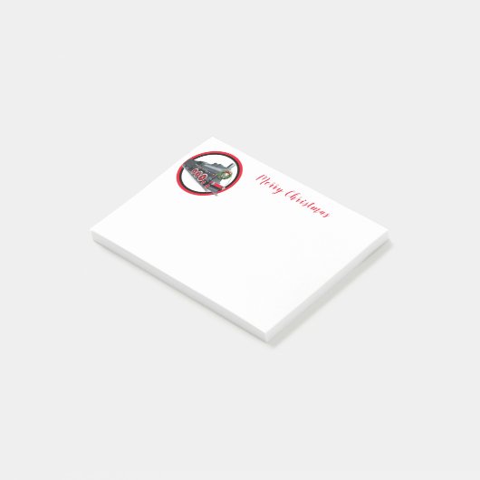 Post-it® Notes du train de Noël (Incliné)