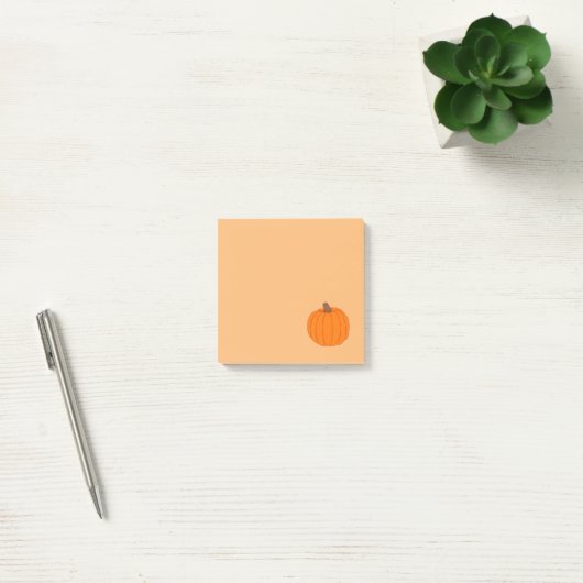 Post-it® Notes d'un Citrouille orange (Bureau)