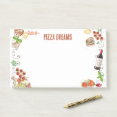 Post-it® Notes d'un rêve de pizza (Sur un bureau)
