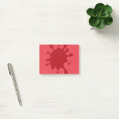 Post-it® Notes éclaboussées rouge tomate personnalisables (Bureau)