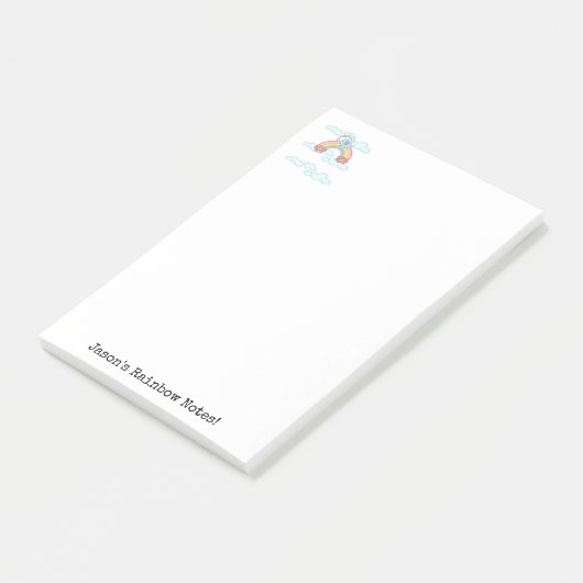 Post-it® Notes Eléphant Bleu Nuages (Incliné)