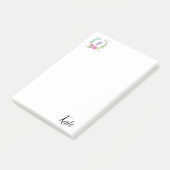 Post-it Notes Éléphant Floral (Incliné)