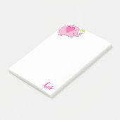 Post-it Notes Eléphant Rose (Incliné)