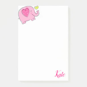 Post-it Notes Eléphant Rose