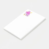 Post-it® Notes Éléphant Violet Cœurs (Incliné)
