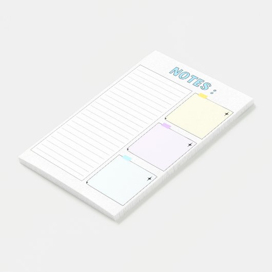 Post-it® Notes en papier couleur moderne (Incliné)