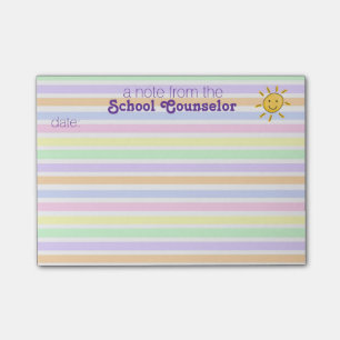 Post-it® Notes en pastel de Courrier-it® de rayure de