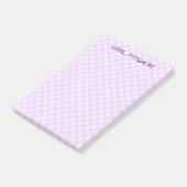Post-it® notes en vichy rose (Incliné)