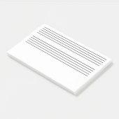 Post-it® Notes enormes de musique (Incliné)