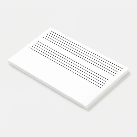 Post-it® Notes enormes de musique (Incliné)