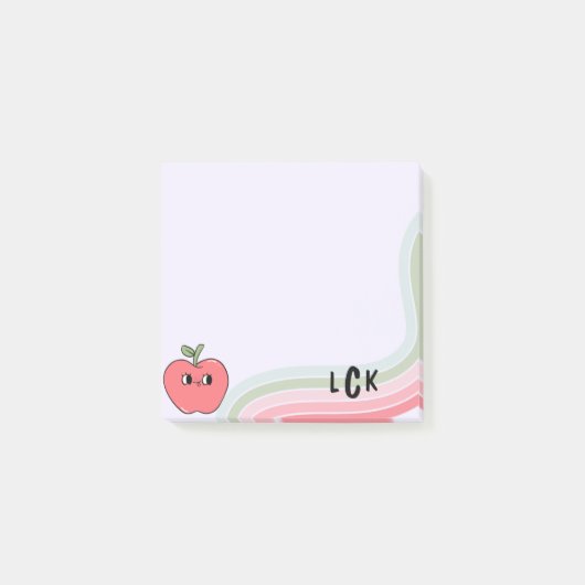 Post-it Notes Enseignant Pomme (Devant)