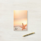 Post-it Notes Étoile Poisson Plage (Sur un bureau)