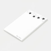 Post-it® Notes Étoiles Noir & Blanc (Incliné)