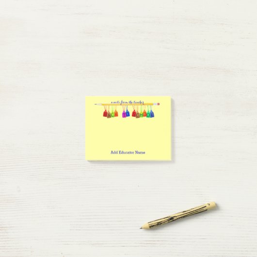 Post-it® Notes faites sur commande de Courrier-it® de (Sur un bureau)