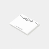 Post-it® Notes faites sur commande en lettres de (Incliné)