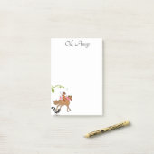 Post-it Notes Fée Cheval Putois Ola, Amigo (Sur un bureau)