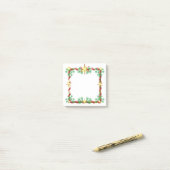 Post-it® Notes Fêtes Étoile d'Or Couronne de Noël (Sur un bureau)