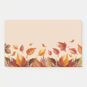 Post-it® Notes Feuilles des couleurs d'automne (Devant)