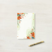 Post-it® Notes Feuilles des couleurs d'automne (Sur un bureau)