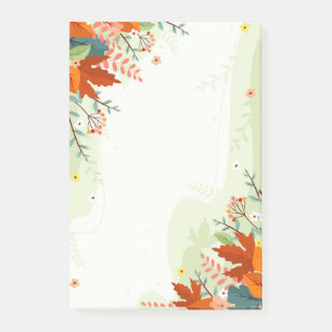 Post-it® Notes Feuilles des couleurs d'automne
