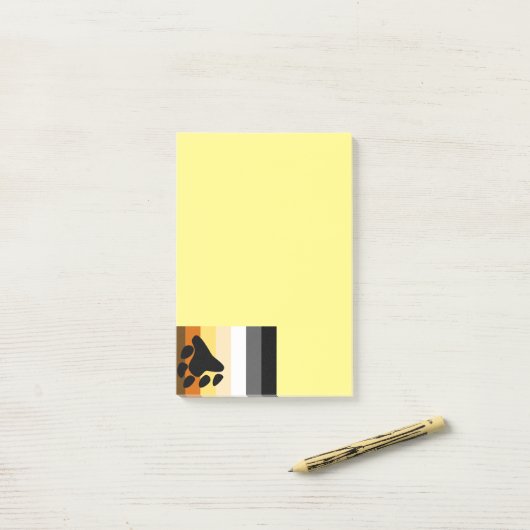 Post-it Notes Fierté d'Ours (Sur un bureau)