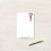 Post-it Notes Fille Africaine Arc-en-ciel Nuages J (Sur un bureau)