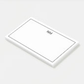 Post-it® Notes fixes monogrammes personnalisables (Incliné)