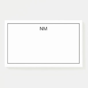 Post-it® Notes fixes monogrammes personnalisables