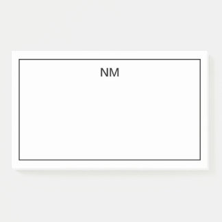 Post-it® Notes fixes monogrammes personnalisables
