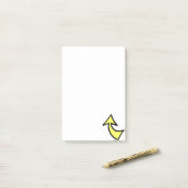 Post-it® Notes Flèche Jaune Dirigeant Message (Sur un bureau)