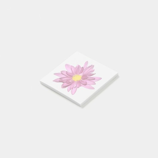 Post-it Notes Fleur de Gerbera Violet Clair (Incliné)
