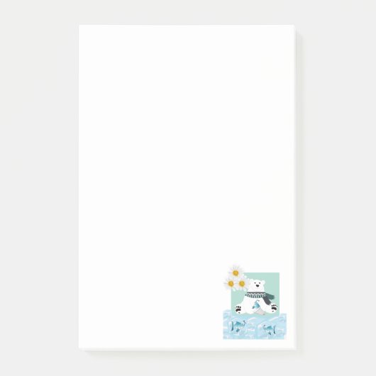 Post-it® Notes Fleur Polaire Daisy Floral (Devant)
