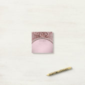 Post-it Notes Fleur Rose (Sur un bureau)