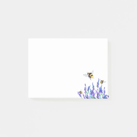 Post-it® Notes Fleurs de Printemps Abeille en Vol (Devant)