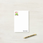 Post-it® Notes Fleurs Féminines (Sur un bureau)