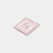 Post-it Notes Fleurs Roses Modernes (Incliné)