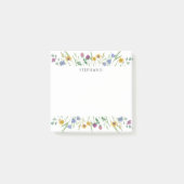 Post-it Notes Fleurs Sauvages Personnalisées (Devant)