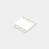 Post-it Notes Fleurs Sauvages Personnalisées (Incliné)