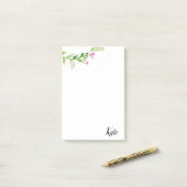 Post-it Notes Floral (Sur un bureau)