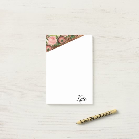 Post-it Notes Floral (Sur un bureau)