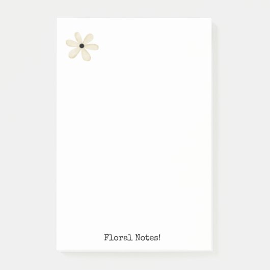 Post-it® Notes Floral Beige (Devant)
