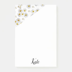 Post-it Notes Floral Blanc Daisy
