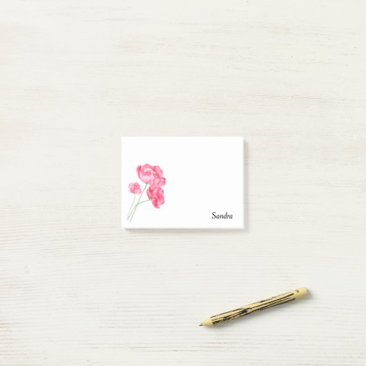 Post-it® Notes Floral Post (Sur un bureau)