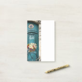 Post-it Notes Floral Vintage (Sur un bureau)