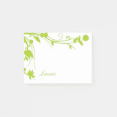 Post-it® Notes florales de courrier de monogramme (Devant)