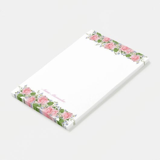 Post-it® Notes florales personnalisées (Incliné)