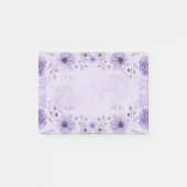 Post-it® Notes florales pourpres (Devant)