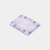 Post-it® Notes florales pourpres (Incliné)