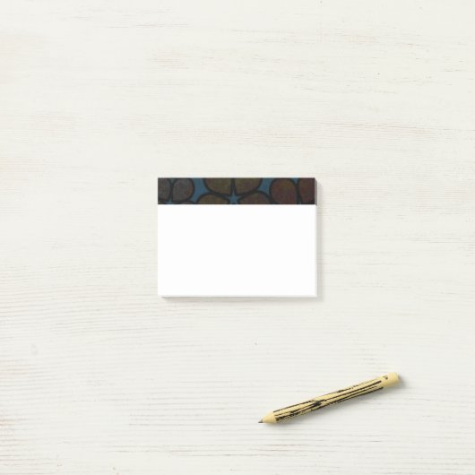 Post-It Notes Florales Texturées Modernes Multicol (Sur un bureau)