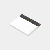 Post-It Notes Florales Texturées Modernes Multicol (Incliné)